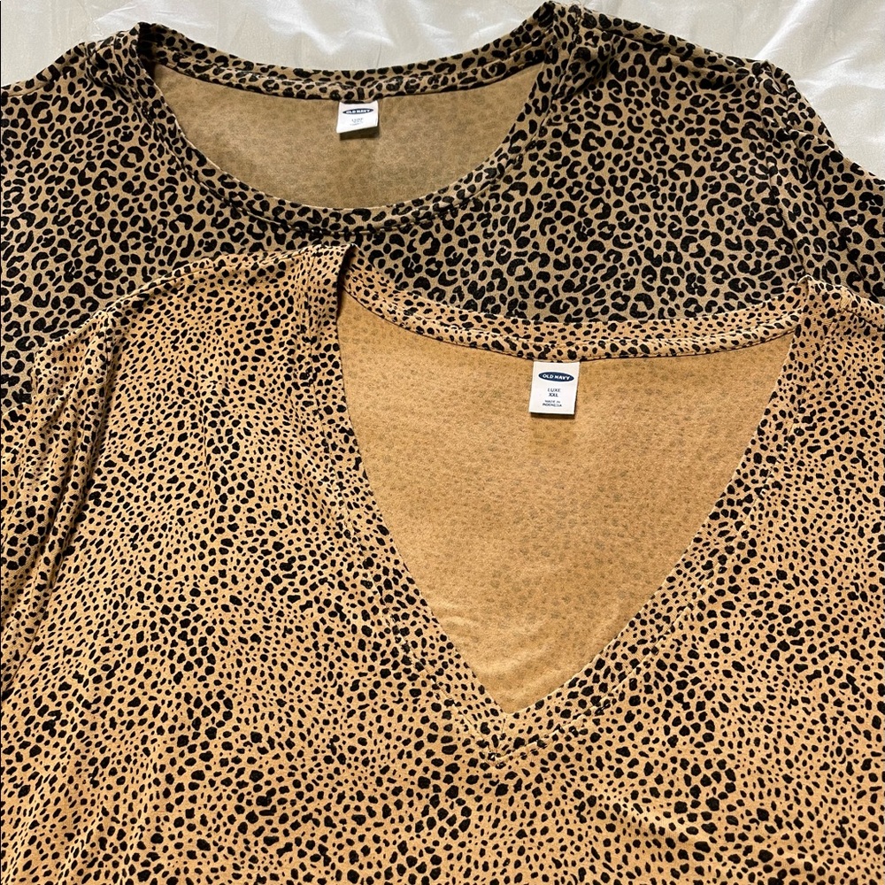 Old Navy Luxe t-shirt XXL animal print
